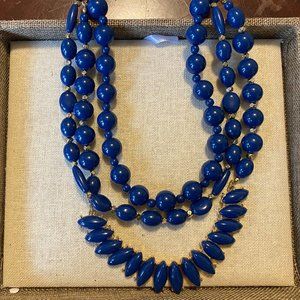 *SOLD* Navy and Gold Premier Designs Necklace
